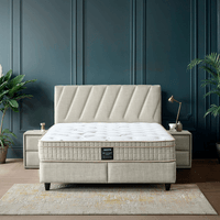 Тапицирана спалня с матрак SIESTA 180 x 200 - крем 01 - 3 Тапицирана спалня с матрак SIESTA 180 x 200 - крем 01 - 3