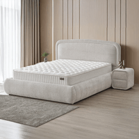 Тапицирана спалня с матрак NOVA 180 x 200 - перла SY - 2 Тапицирана спалня с матрак NOVA 180 x 200 - перла SY - 2