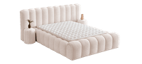Тапицирана спалня с матрак CARLA 160 х 200 - крем 02 - 5 Тапицирана спалня с матрак CARLA 160 х 200 - крем 02 - 5
