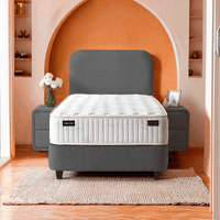 Тапицирано легло с матрак COMO PRO 90 x 200 - антрацит SY - 2