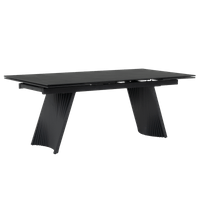 Разтегателна трапезна маса KOWAL - черна - 1