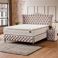 Тапицирана спалня с матрак DIMMAX 160 х 200 - крем 03 - 2