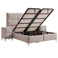 Тапицирана спалня с матрак BELLA 160 x 200 - крем 03 - 2 Тапицирана спалня с матрак BELLA 160 x 200 - крем 03 - 2