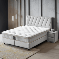 Тапицирана спалня с матрак SIESTA 160 x 200 - светлосив 21 - 3 Тапицирана спалня с матрак SIESTA 160 x 200 - светлосив 21 - 3