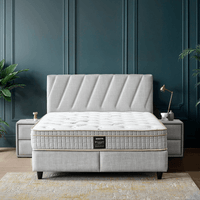 Тапицирана спалня с матрак SIESTA 160 x 200 - светлосив 21 - 4 Тапицирана спалня с матрак SIESTA 160 x 200 - светлосив 21 - 4