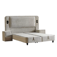 Тапицирана спалня с матрак CANCUN 180 x 200 - бежов 04 - 2 Тапицирана спалня с матрак CANCUN 180 x 200 - бежов 04 - 2