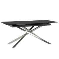 Разтегателна трапезна маса KIKOL - кафява - 1