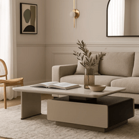 Холна маса ALIVIA - бял-капучино - 2