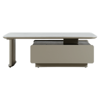 Холна маса ALIVIA - бял-капучино - 3