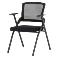 Посетителски стол Carmen 1702 - черен - 2