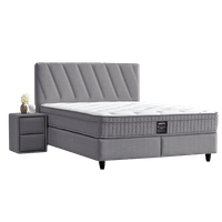 Тапицирана спалня с матрак SIESTA 160 x 200 - антрацит 13 - 1