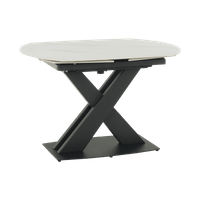 Разтегателна трапезна маса KARLINO - бяла - 1