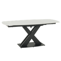 Разтегателна трапезна маса KARLINO - бяла - 2