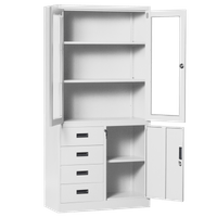 Метален шкаф Carmen CR-1278 J - сив - 3