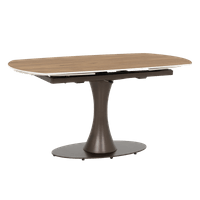 Разтегателна трапезна маса CARLOS - тъмен орех - 1