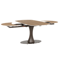 Разтегателна трапезна маса CARLOS - тъмен орех - 2