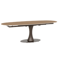 Разтегателна трапезна маса CARLOS - тъмен орех - 2