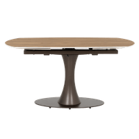 Разтегателна трапезна маса CARLOS - тъмен орех - 3