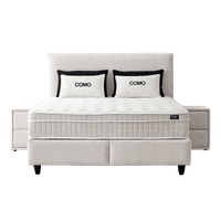 Тапицирана спалня с матрак COMO 160 x 200 - крем AN - 1