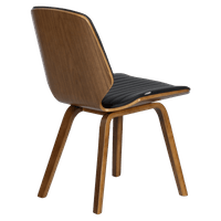 Трапезен стол Carmen 9978 - орех/черен - 4 Трапезен стол Carmen 9978 - орех/черен - 4