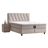 Тапицирана спалня с матрак SIESTA 160 x 200 - крем 03 - 1