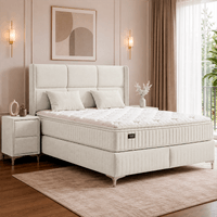 Тапицирана спалня с матрак BELLA 160 x 200 - бежов 02 - 4 Тапицирана спалня с матрак BELLA 160 x 200 - бежов 02 - 4
