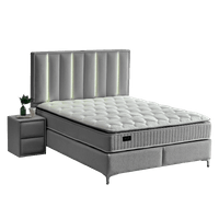 Тапицирана спалня с матрак MINI MOONLIGHT 160 х 200 - сив... - 1