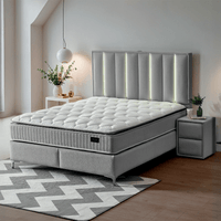 Тапицирана спалня с матрак MINI MOONLIGHT 160 х 200 - сив... - 2