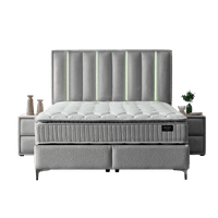 Тапицирана спалня с матрак MINI MOONLIGHT 160 х 200 - сив... - 3