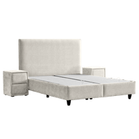 Тапицирана спалня с матрак COMO 180 x 200 - крем 01 - 2 Тапицирана спалня с матрак COMO 180 x 200 - крем 01 - 2