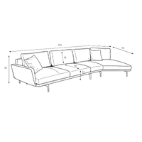 Кожен ъглов диван GRAM LUX - бежов - 5 Кожен ъглов диван GRAM LUX - бежов - 5