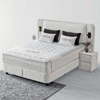 Тапицирана спалня с матрак CANCUN 180 x 200 - бял 01 - 2 Тапицирана спалня с матрак CANCUN 180 x 200 - бял 01 - 2