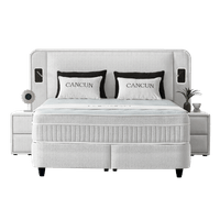 Тапицирана спалня с матрак CANCUN 180 x 200 - бял 01 - 5 Тапицирана спалня с матрак CANCUN 180 x 200 - бял 01 - 5