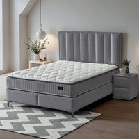 Тапицирана спалня с матрак MINI MOONLIGHT 140 х 200 - сив 16 - 2 Тапицирана спалня с матрак MINI MOONLIGHT 140 х 200 - сив 16 - 2