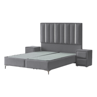 Тапицирана спалня с матрак MINI MOONLIGHT 140 х 200 - сив 16 - 3 Тапицирана спалня с матрак MINI MOONLIGHT 140 х 200 - сив 16 - 3