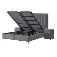 Тапицирана спалня с матрак MINI MOONLIGHT 140 х 200 - сив 16 - 4 Тапицирана спалня с матрак MINI MOONLIGHT 140 х 200 - сив 16 - 4