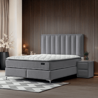 Тапицирана спалня с матрак MINI MOONLIGHT 140 х 200 - сив 16 - 5 Тапицирана спалня с матрак MINI MOONLIGHT 140 х 200 - сив 16 - 5