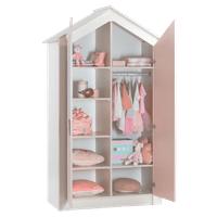 Двукрилен детски гардероб PINK HOUSE - 2