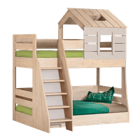Двуетажно детско легло MY HOUSE - ляво - 1 Двуетажно детско легло MY HOUSE - ляво - 1