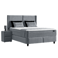 Тапицирана спалня с матрак DIANA 140 x 200 - тъмносив 328 - 1