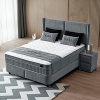 Тапицирана спалня с матрак DIANA 140 x 200 - тъмносив 328 - 4