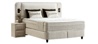 Тапицирана спалня с матрак CANCUN 160 x 200 - крем 01 - 7 Тапицирана спалня с матрак CANCUN 160 x 200 - крем 01 - 7