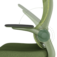 Ергономичен стол BAKU - зелен - 5