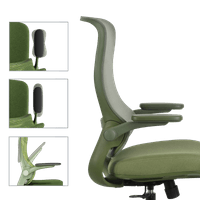 Ергономичен стол BAKU - зелен - 6