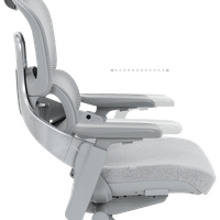 Ергономичен стол METZ - сив - 10