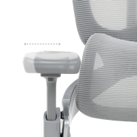 Ергономичен стол METZ - сив - 12