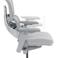 Ергономичен стол METZ - сив - 13