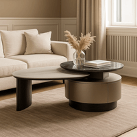 Холна маса BAKER - черен-бял - 7