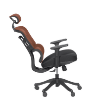 Ергономичен стол Carmen 7582 - оранжев-черен - 4