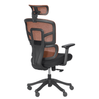 Ергономичен стол Carmen 7582 - оранжев-черен - 5